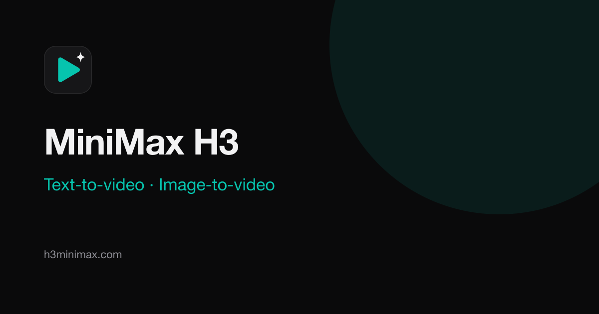MiniMax H3 AI Video Generator — Text & Image to Video